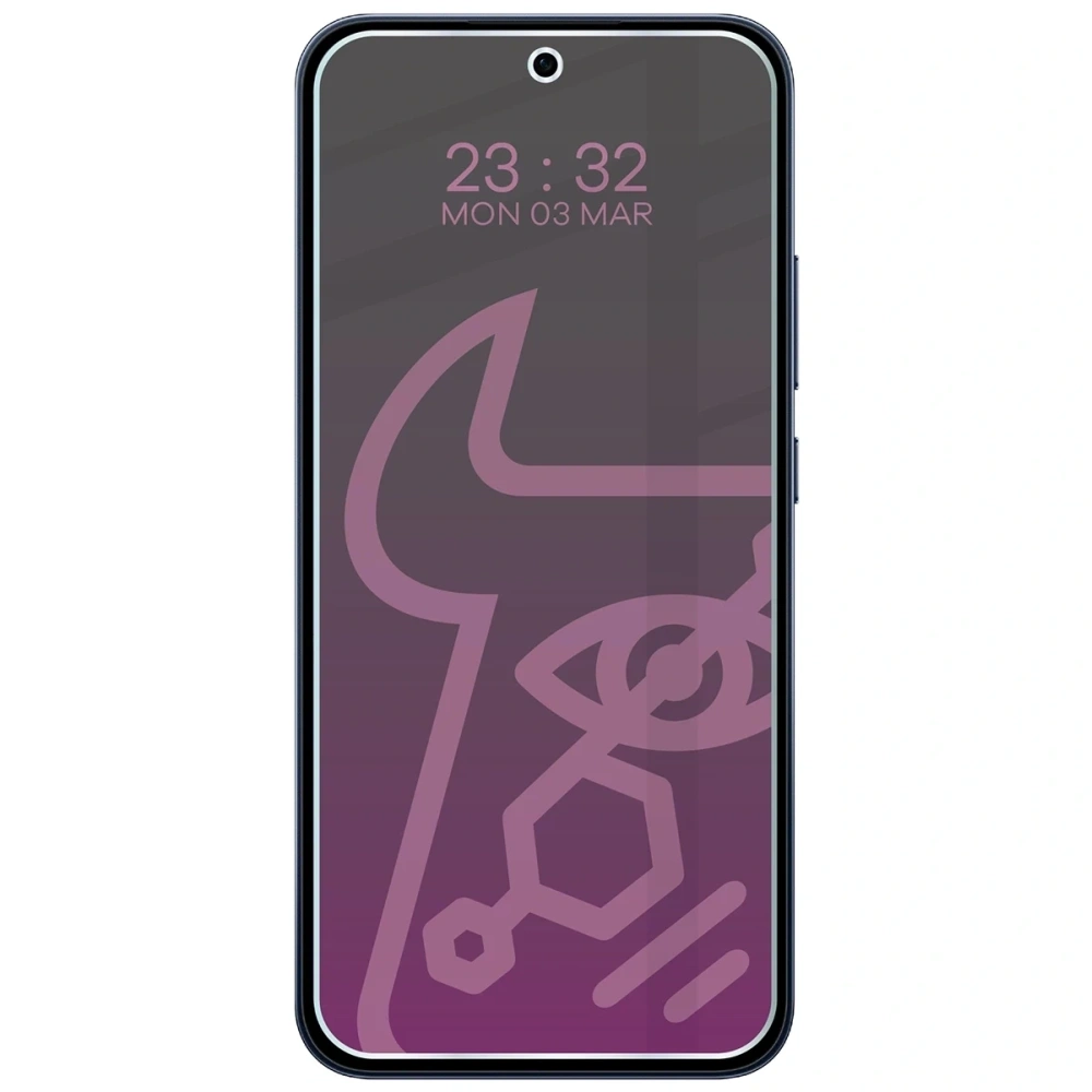 Prywatyzujące szkło hybrydowe Bizon Glass Mule Shadow do Oppo Reno 15 F matowe