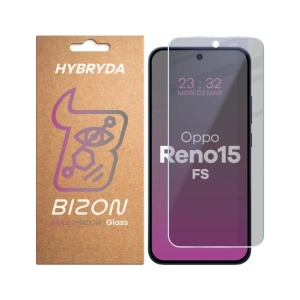 Prywatyzujące szkło hybrydowe Bizon Glass Mule Shadow do Oppo Reno 15 FS matowe