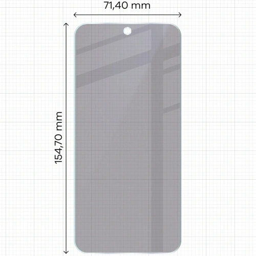 Prywatyzujące szkło hybrydowe Bizon Glass Mule Shadow do Oppo Reno 15 FS matowe