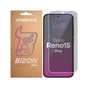Prywatyzujące szkło hybrydowe Bizon Glass Mule Shadow do Oppo Reno 15 Pro matowe
