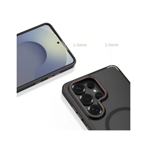 Etui Tech-Protect MagCam MagSafe do Samsung Galaxy S26 Ultra Matte Black/red