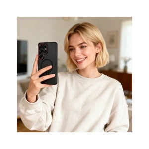 Etui Tech-Protect MagCam MagSafe do Samsung Galaxy S26 Ultra Matte Black/red