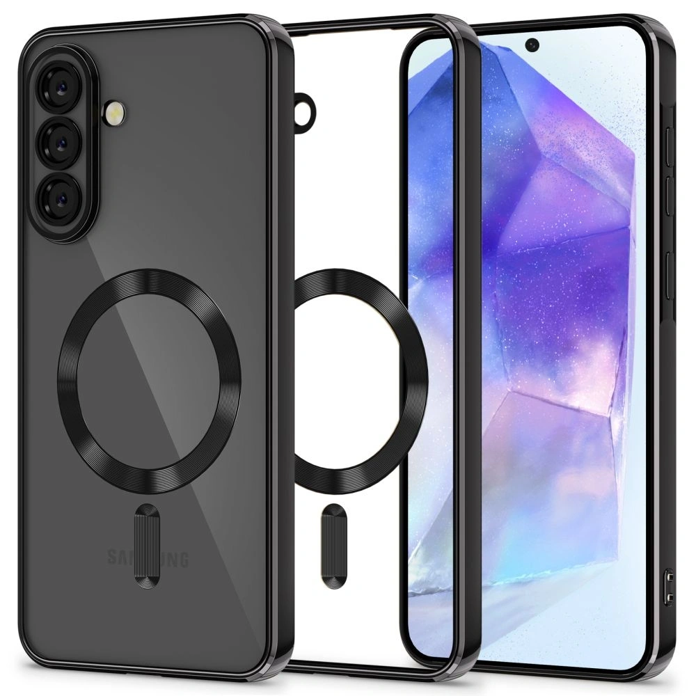 Etui Tech-Protect Magflex MagSafe do Samsung Galaxy A57 5G Shiny Black