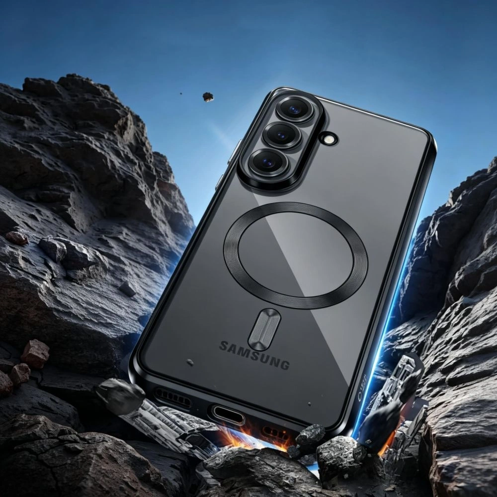 Etui Tech-Protect Magflex MagSafe do Samsung Galaxy A37 5G Shiny Black