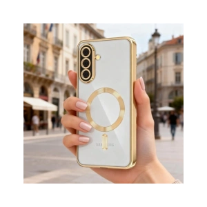 Etui Tech-Protect Magflex MagSafe do Samsung Galaxy A37 5G Shiny Gold