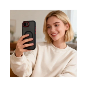 Etui Tech-Protect MagCam MagSafe do Apple iPhone 16e / 17e Black/red