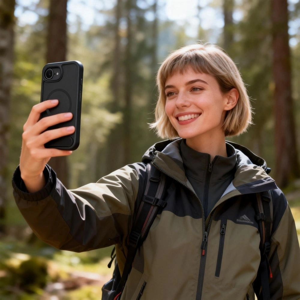 Etui Tech-Protect MagRack MagSafe do Apple iPhone 16e / 17e Matte Black