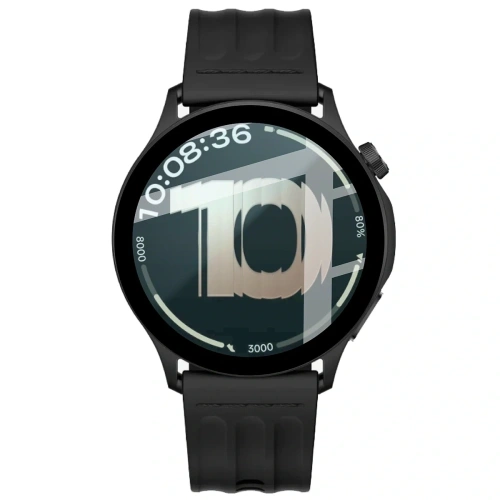 Szkło hybrydowe Bizon Glass Watch Edge Hybrid dla OnePlus Watch Lite 45 mm czarne