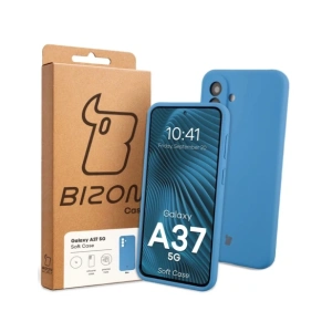 Silikonowe etui Bizon Soft Case do Samsung Galaxy A37 5G niebieskie