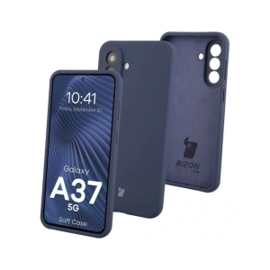 Silikonowe etui Bizon Soft Case do Samsung Galaxy A37 5G ciemnoniebieskie