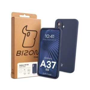 Silikonowe etui Bizon Soft Case do Samsung Galaxy A37 5G ciemnoniebieskie