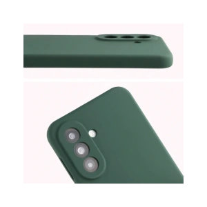 Silikonowe etui Bizon Soft Case do Samsung Galaxy A37 5G ciemnozielone