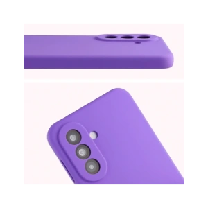 Silikonowe etui Bizon Soft Case do Samsung Galaxy A37 5G fioletowe