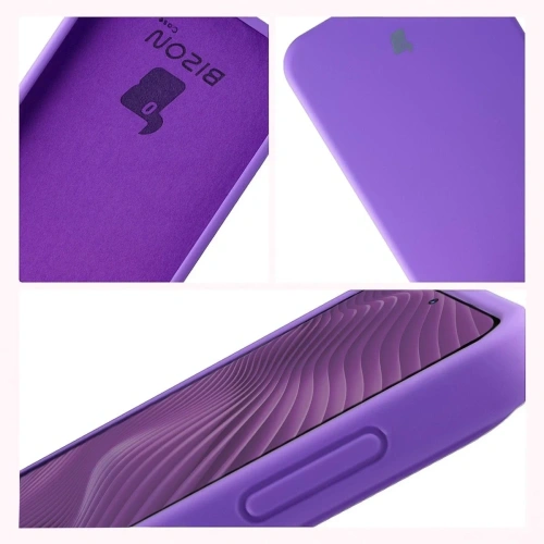 Silikonowe etui Bizon Soft Case do Samsung Galaxy A37 5G fioletowe