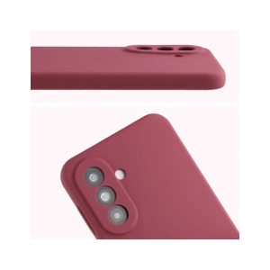 Silikonowe etui Bizon Soft Case do Samsung Galaxy A37 5G ciemnofioletowe