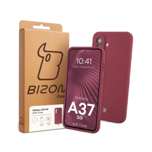 Silikonowe etui Bizon Soft Case do Samsung Galaxy A37 5G ciemnofioletowe