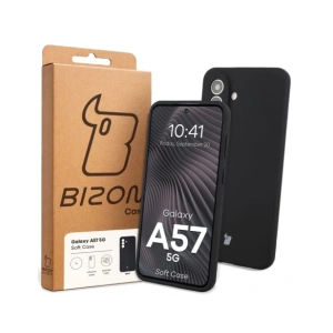 Silikonowe etui Bizon Soft Case do Samsung Galaxy A57 5G czarne