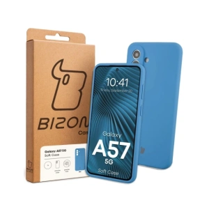 Silikonowe etui Bizon Soft Case do Samsung Galaxy A57 5G niebieskie