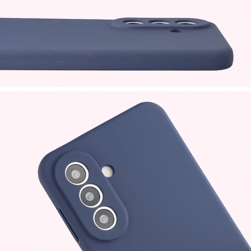 Silikonowe etui Bizon Soft Case do Samsung Galaxy A57 5G ciemnoniebieskie