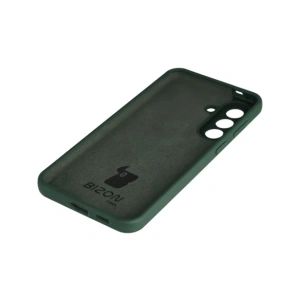Silikonowe etui Bizon Soft Case do Samsung Galaxy A57 5G ciemnozielone