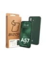 Silikonowe etui Bizon Soft Case do Samsung Galaxy A57 5G ciemnozielone