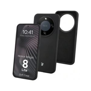 Silikonowe etui Bizon Soft Case do Honor Magic8 Lite czarne
