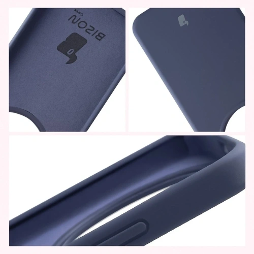 Silikonowe etui Bizon Soft Case do Honor Magic8 Lite ciemnoniebieskie