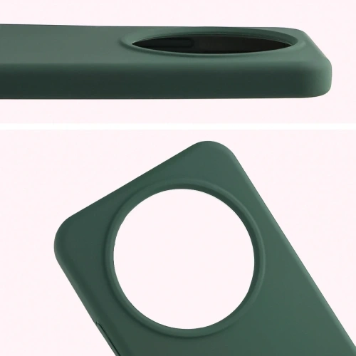 Silikonowe etui Bizon Soft Case do Honor Magic8 Lite ciemnozielone