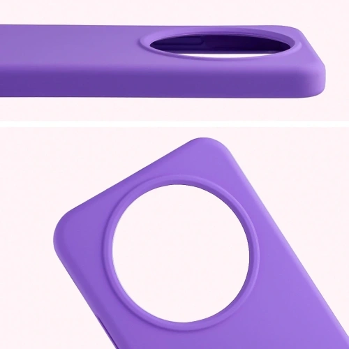 Silikonowe etui Bizon Soft Case do Honor Magic8 Lite fioletowe