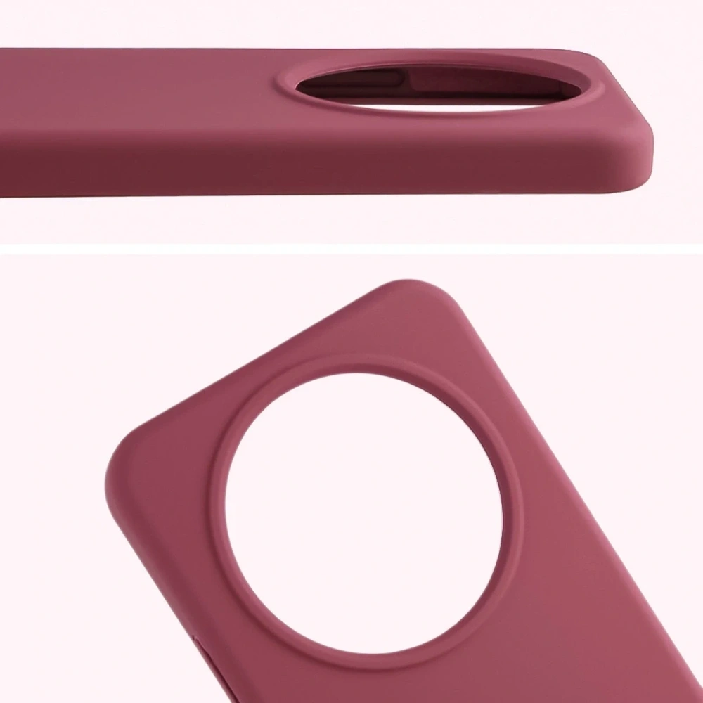 Silikonowe etui Bizon Soft Case do Honor Magic8 Lite ciemnofioletowe