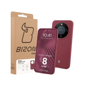 Silikonowe etui Bizon Soft Case do Honor Magic8 Lite ciemnofioletowe