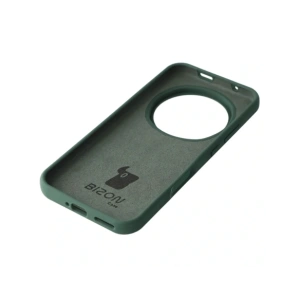 Silikonowe etui Bizon Soft Case do Honor Magic8 Pro ciemnozielone