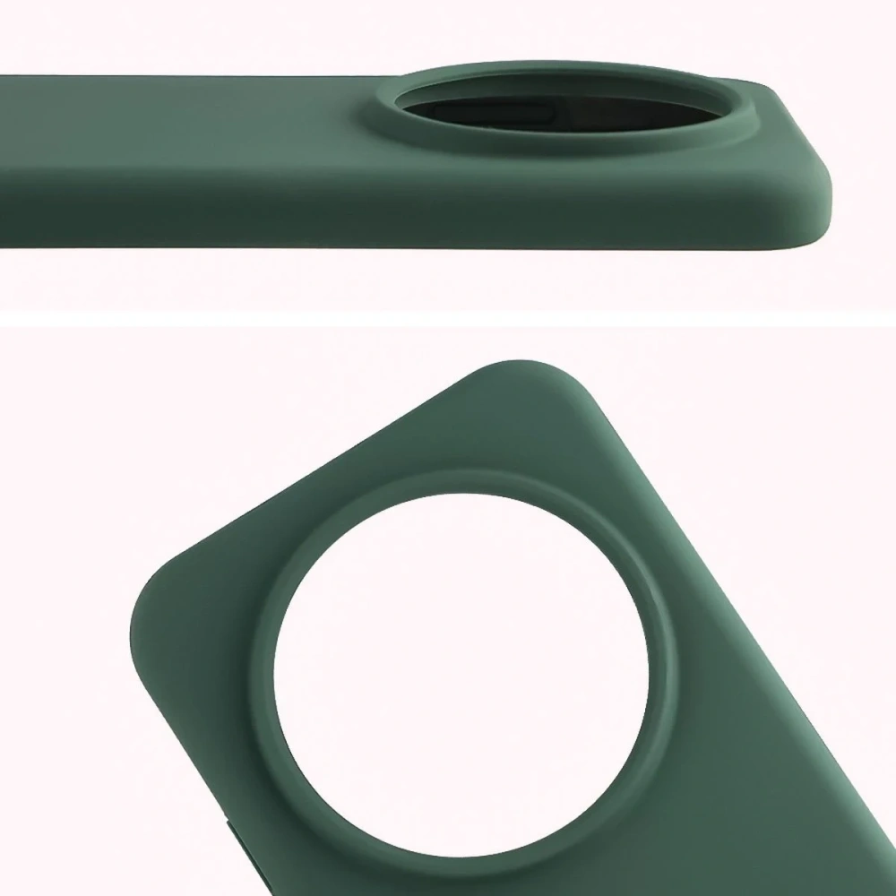 Silikonowe etui Bizon Soft Case do Honor Magic8 Pro ciemnozielone