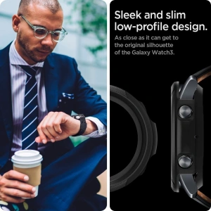 Hurtownia GSM - Etui Spigen Liquid Air Samsung Galaxy Watch 3 41mm Matt Schwarz - SPN1227BLK - {ean13} - Hurt