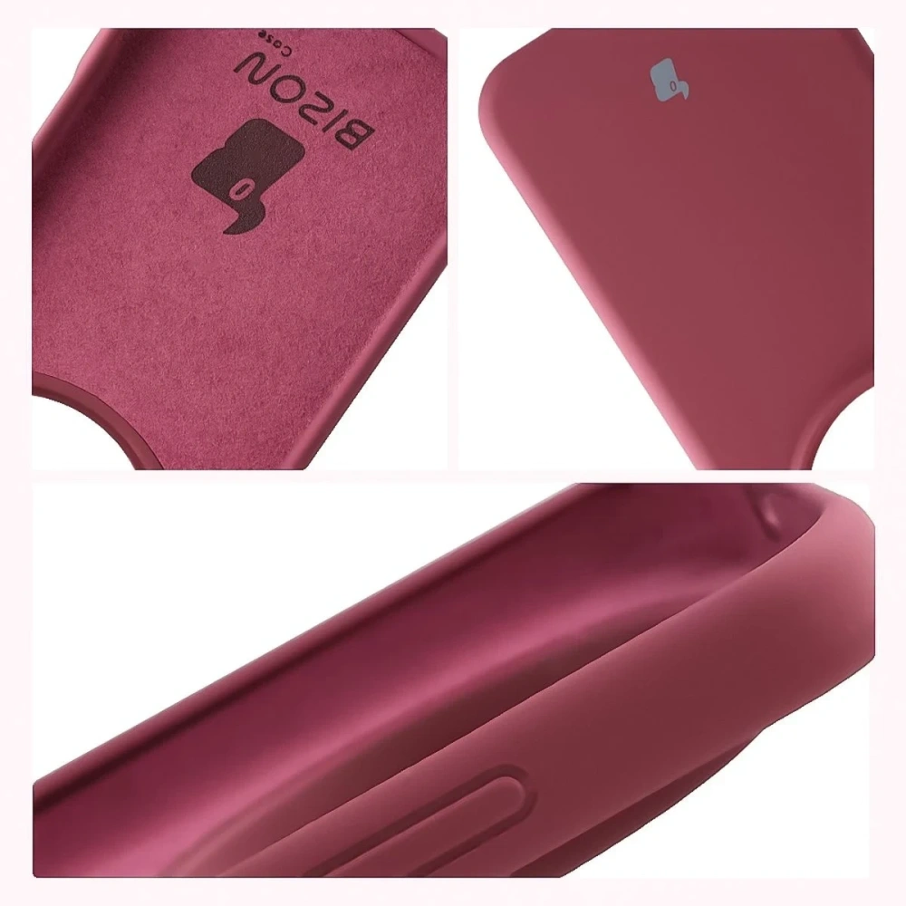 Silikonowe etui Bizon Soft Case do Honor Magic8 Pro ciemnofioletowe