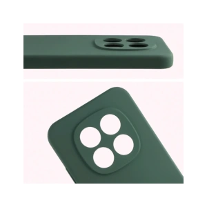 Silikonowe etui Bizon Soft Case do Xiaomi Redmi Note 15 Pro 5G ciemnozielone