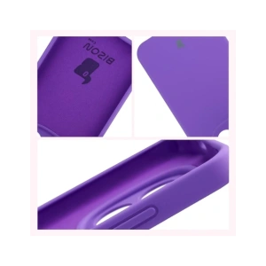 Silikonowe etui Bizon Soft Case do Xiaomi Redmi Note 15 Pro 5G fioletowe