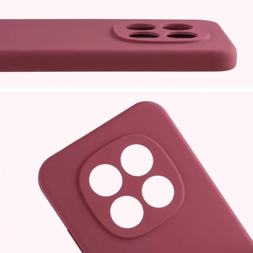 Silikonowe etui Bizon Soft Case do Xiaomi Redmi Note 15 Pro 5G ciemnofioletowe