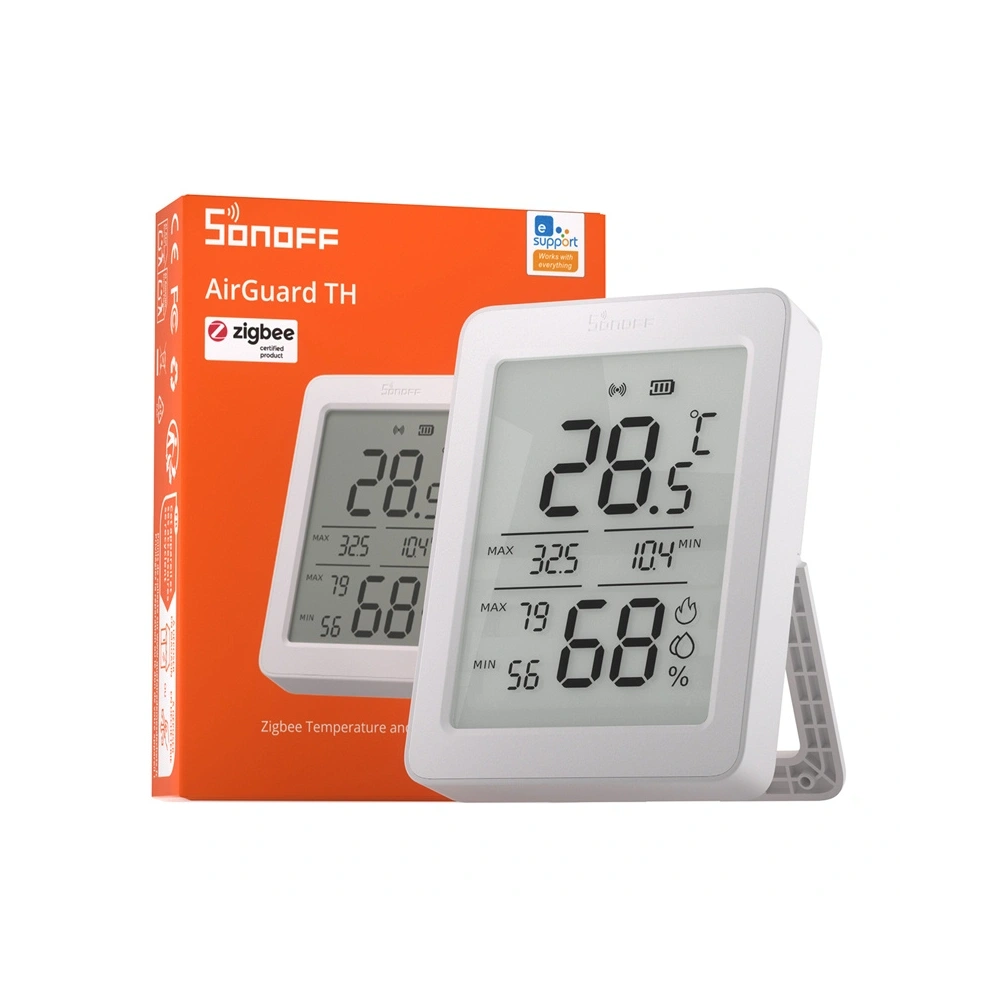 Czujnik temperatury i wilgotności ZigBee LCD Sonoff AirGuard TH SNZB-02DR2