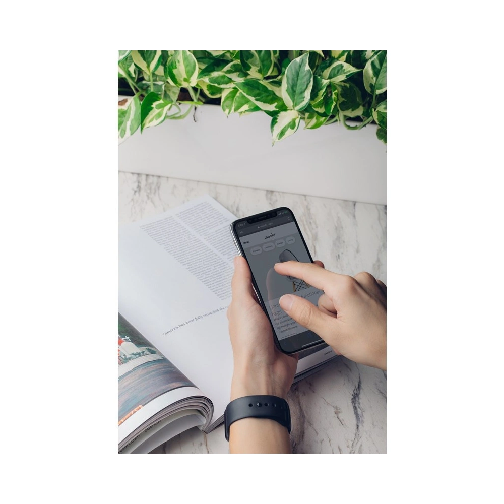 Hurtownia GSM - Hybridní sklo Moshi AirFoil Pro Apple iPhone 11/XR (černý rám) - MOSH091BLK - {ean13} - Hurt