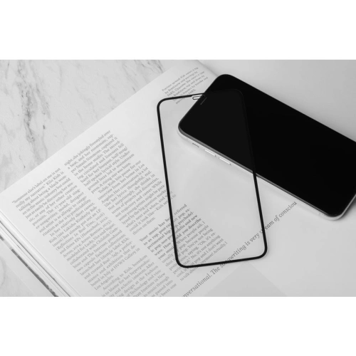 Szkło hybrydowe Moshi AirFoil Pro Apple iPhone 11/XR (czarna ramka)