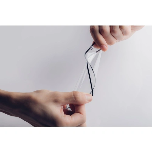 Szkło hybrydowe Moshi AirFoil Pro Apple iPhone 11/XR (czarna ramka)