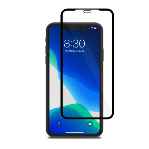 Szkło hybrydowe Moshi AirFoil Pro Apple iPhone 11/XR (czarna ramka)