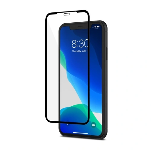 Szkło hybrydowe Moshi AirFoil Pro Apple iPhone 11/XR (czarna ramka)