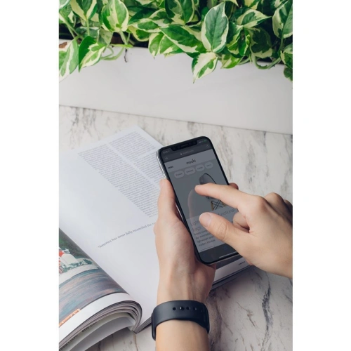 Szkło hybrydowe Moshi AirFoil Pro Apple iPhone 11 Pro/XS/X (czarna ramka)