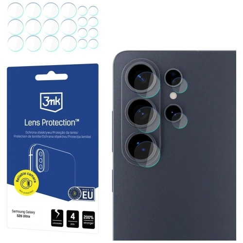 Ochrona na obiektyw aparatu 3MK Lens Protection do Samsung Galaxy S26 Ultra [4 PACK]