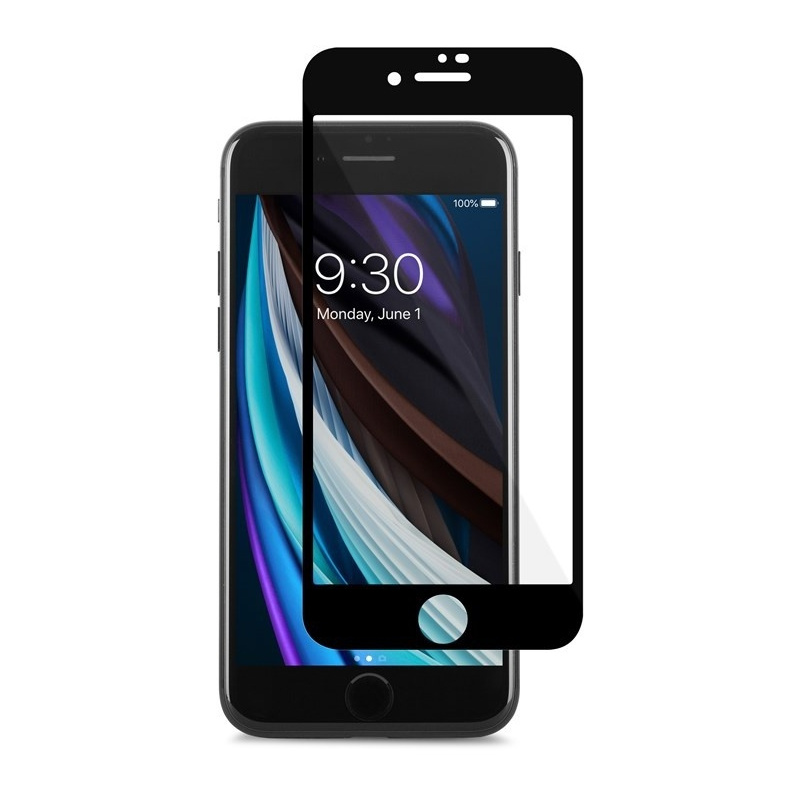 Moshi Distributor - 4713057259593 - MOSH093BLK - Moshi AirFoil Pro Glass Screen Protector Apple iPhone SE 2022/SE 2020/8 (Black) - B2B homescreen