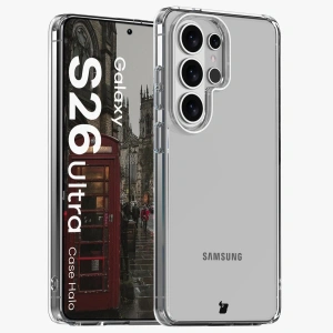Etui Bizon Case Halo do Samsung Galaxy S26 Ultra przezroczyste