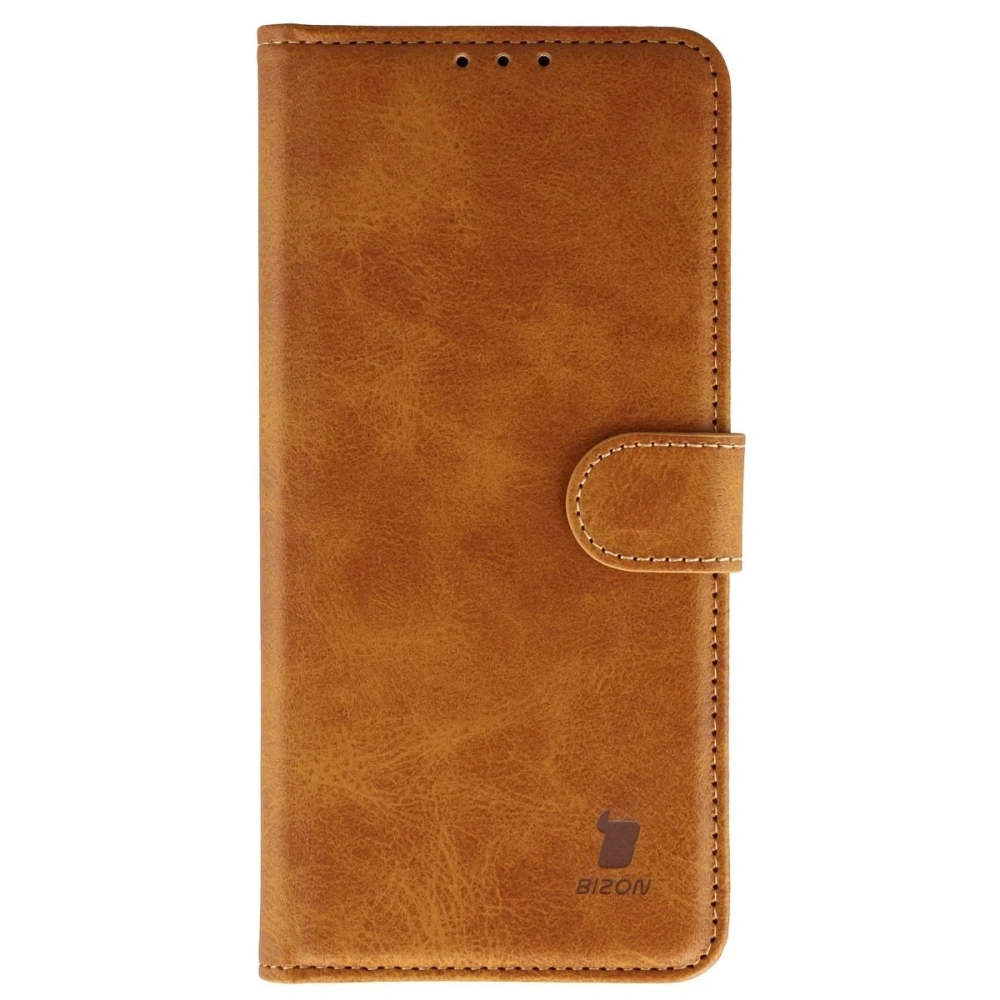 Etui z klapką Bizon Case Pocket do Honor Magic8 Pro brązowe