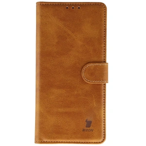 Etui z klapką Bizon Case Pocket do Xiaomi Redmi Note 15 / POCO M8 5G brązowe